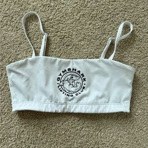Gymshark White Bandeau Bra